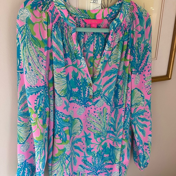 Lilly Pulitzer Elsa top L - Picture 3 of 6